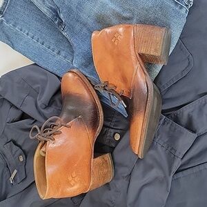 Patricia Nash Veneto Lace Up Italian Leather Ankle‎ Boot Size 8 Women